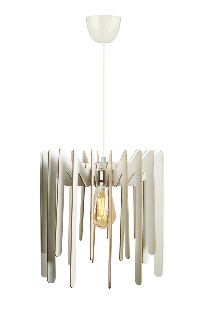 Lustra, FullHouse, 390FLH1521, MDF, Alb
