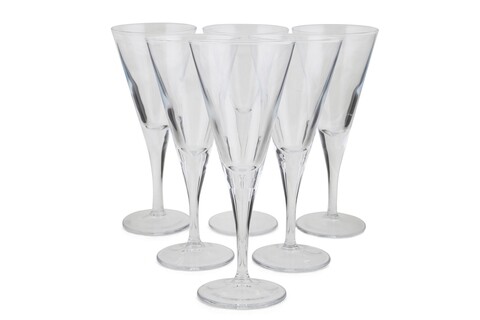 Set 6 pahare martini Simplicity, Pasabahce, 20.9 x 7.5 x 8.7 cm, sticla, transparent