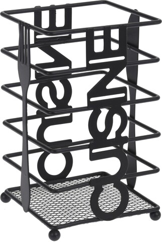 Suport pentru ustensile de bucatarie Cuisine, 10.4×10.4×16.5 cm, metal 10.4x10.4x16.5 imagine 2022 by aka-home.ro