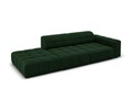 Canapea 3 locuri cotiera stanga, Jennifer-51, Micadoni Home, 262x102x70 cm, catifea, verde bottle