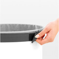 Cos de rufe, Brabantia, White Cork, 35 L, 30x30x63.5 cm, otel/pluta, alb