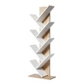 Corp biblioteca, Tuvalle, Tuval 066, 46x129.8x22 cm, Stejar / Alb