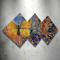 Set 4 tablouri decorative, 4MDF132235475, MDF, Imprimat UV, Multicolor