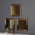 Set 3 oglinzi decorative, Siam, Otto, MDF , Bronz