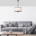 Lustra, Fulgor, 942FLG1642, Metal, Alb/Negru