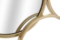 Decoratiune pentru perete, Mauro Ferretti, Mix Mirror, 123 x 4.5 x 51.5 cm, fier, auriu