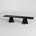 Comoda TV, Neostill, Mushroom, 180x40x42 cm, PAL, Negru