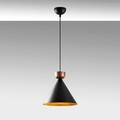 Lustra, Tatum, 584TTM1134, Metal, Negru/Cupru