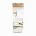 Oglinda decorativa, Siam, Vitros, 55x150x2.2 cm, MDF , Negru