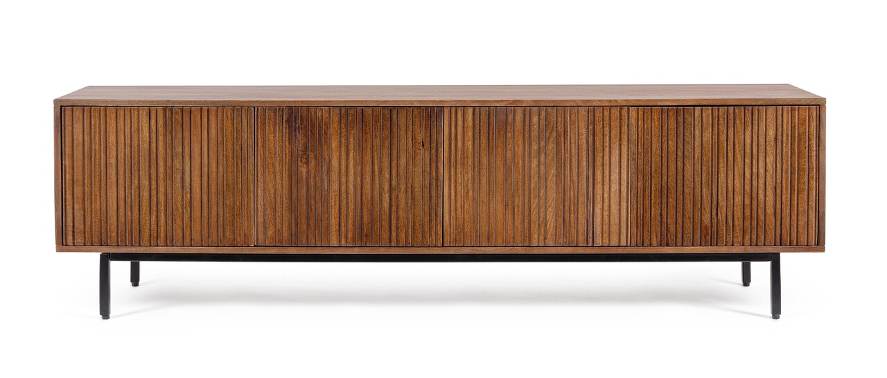 Comoda TV Tadita, Bizzotto, 170x40x50 cm, lemn de mango/otel - 2 | YEO