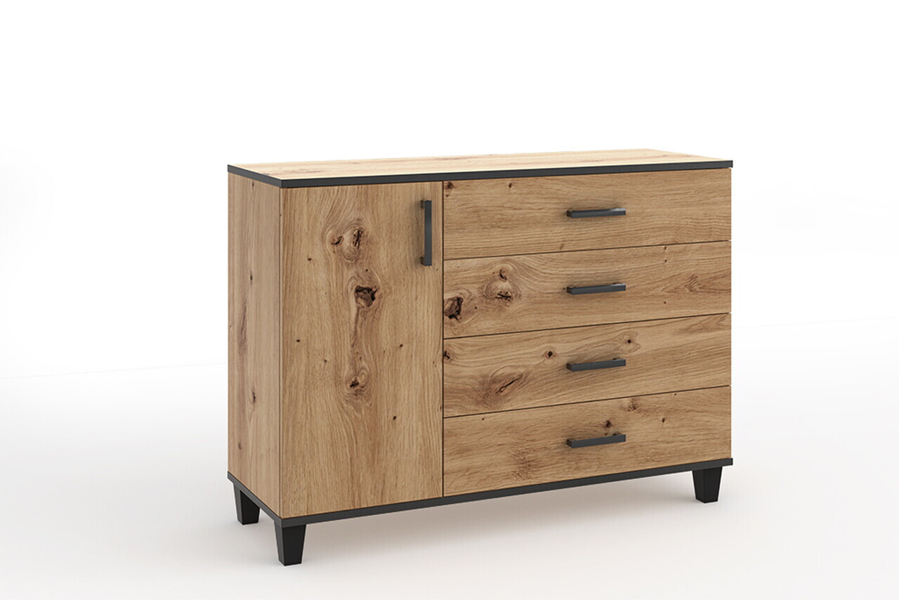 Comoda ADRK, Pola 02, 120x40x90 cm, PAL laminat, artisan — imaginea 2