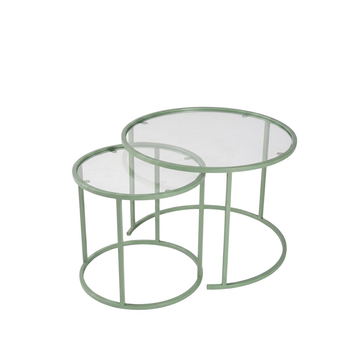 Set masute de cafea, Hanah Home, Mint-Trs-60-42-Nrd-Srk, Verde menta — imaginea 4