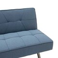 Canapea extensibila 3 locuri Travis, Pakoworld, 175x83x74 cm, textil, albastru deschis