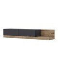 Comoda TV, Inarch, Majör, 180x30x37 cm, PAL, Antracit / Nuc