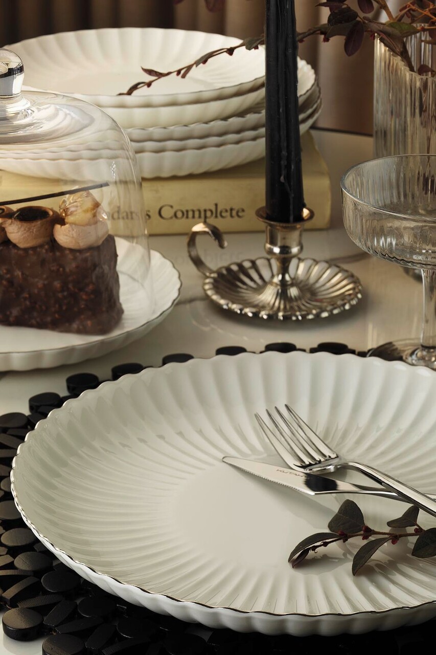 Set de cină (27 piese), L'essentiel Maison, 719KTP9868, Farfurie: 20 cm (6 bucăți), Multicolor - view 3