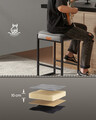 Set 2 scaune de bar, Vasagle, Ekho, 45x38x66 cm, otel/piele ecologica, gri dove