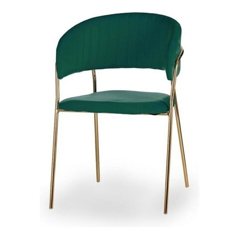 Scaun golden noah, gift decor, 53 x 49 x 80.5 cm, fier/poliester, verde