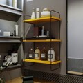 Raft de perete, Kalune Design, Pulalis, 40x66x20 cm, PAL, Galben