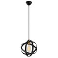 Lustra, Opviq, 892OPV1535, Metal, Negru/Maro antic