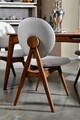 Set 2 scaune, Vow Chair, Touch v2, 54 x 93 x 55 cm, lemn de carpen, crem