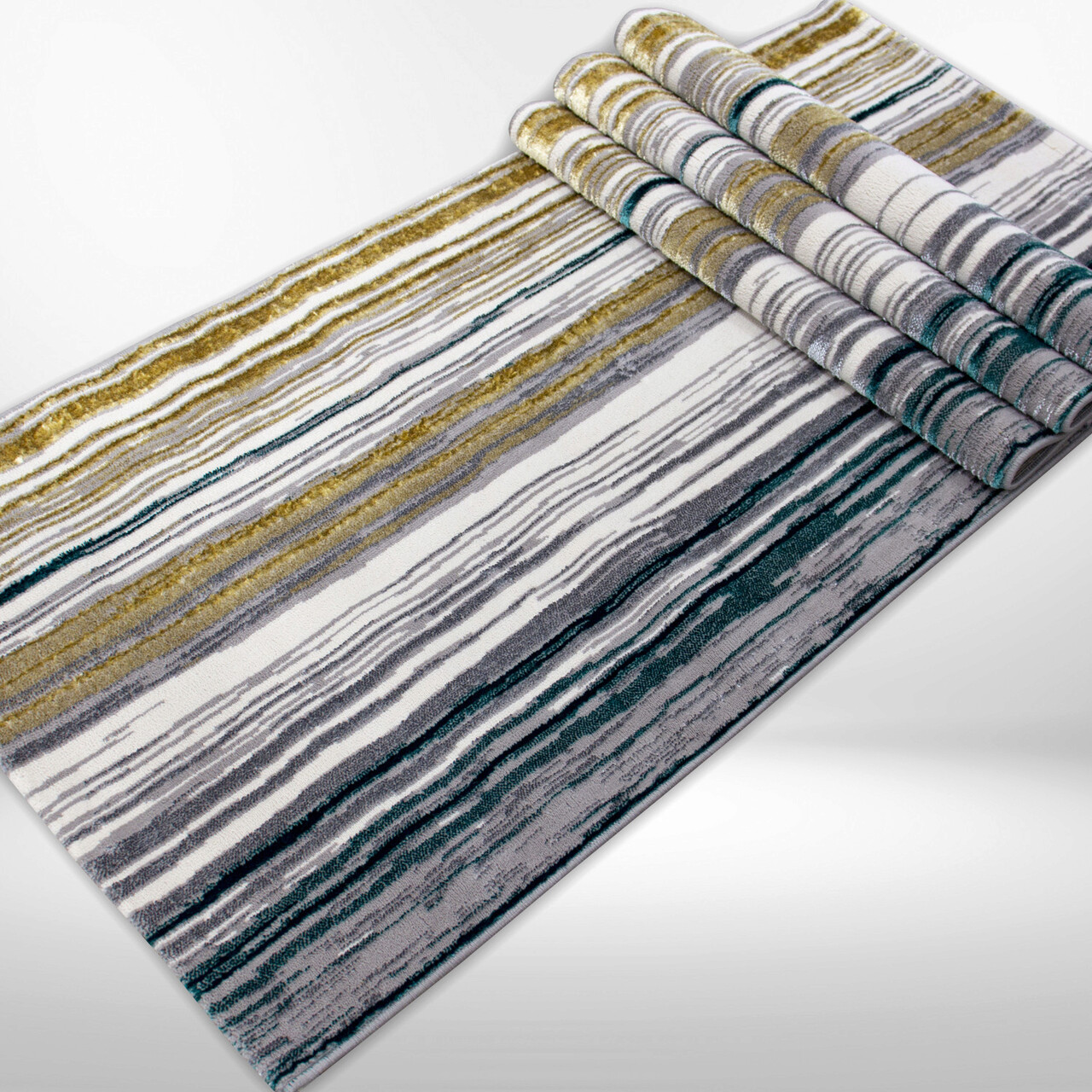 Covor, HE623, 80x150 cm, Poliester, Crem / Aur - 2 | YEO