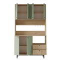 Dulap multifunctional, Locelso, RE7-SY, Stejar / Verde