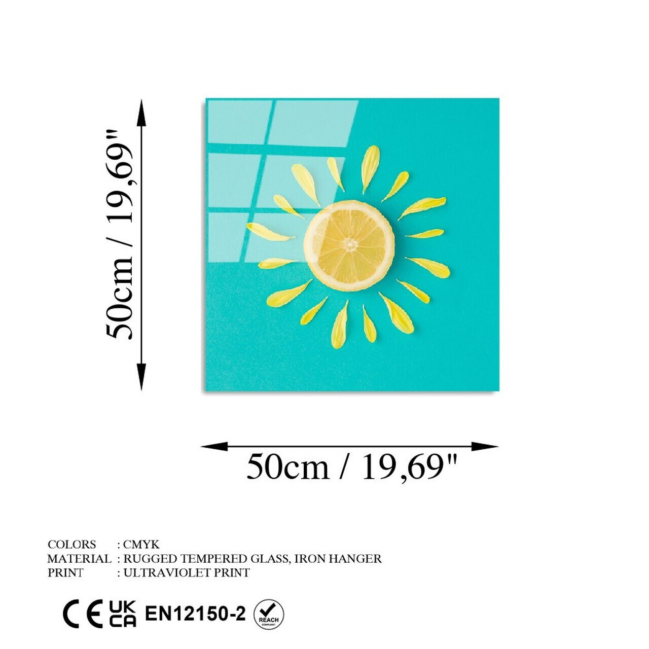 Tablou decorativ, UV-830, Dimensiune: 50 x 50 cm, Multicolor — imaginea 7