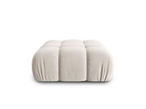 Taburet, Bellis-51, Micadoni Home, 94x94x43 cm, catifea, bej inchis