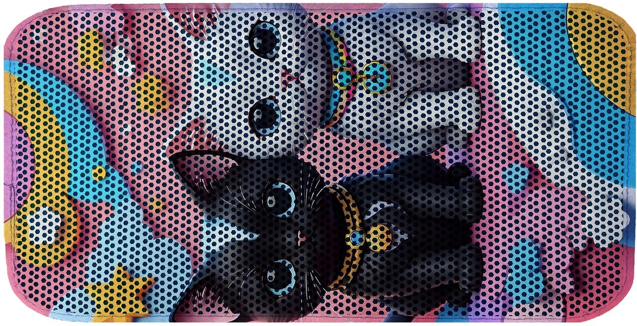 Covoras litiera pentru colectarea granulelor de nisip, Paws &amp; Whiskers, Cat Lıtter Mat 61, Multicolor - view 2