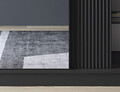 Dulap pentru haine cu oglinda ELTAP, Prescco III, 180x60x220 cm, MDF/ABS, negru