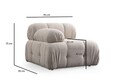 Coltar, Atelier del Sofa, 560ARE1253, Lemn de fag / PAL, Crem