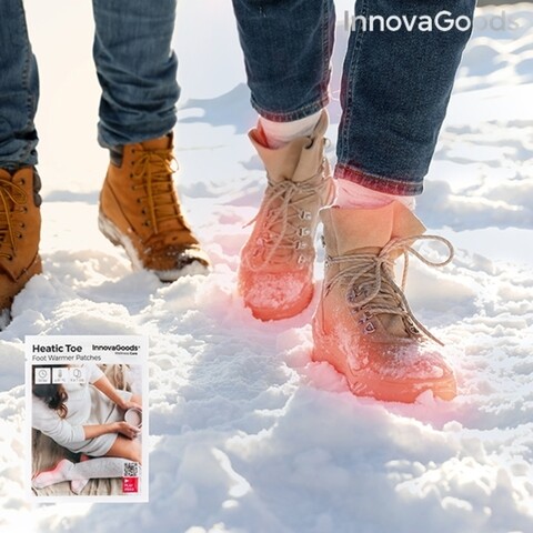 Plasturi pentru incalzirea picioarelor heatic toe innovagoods, pachet 10 piese