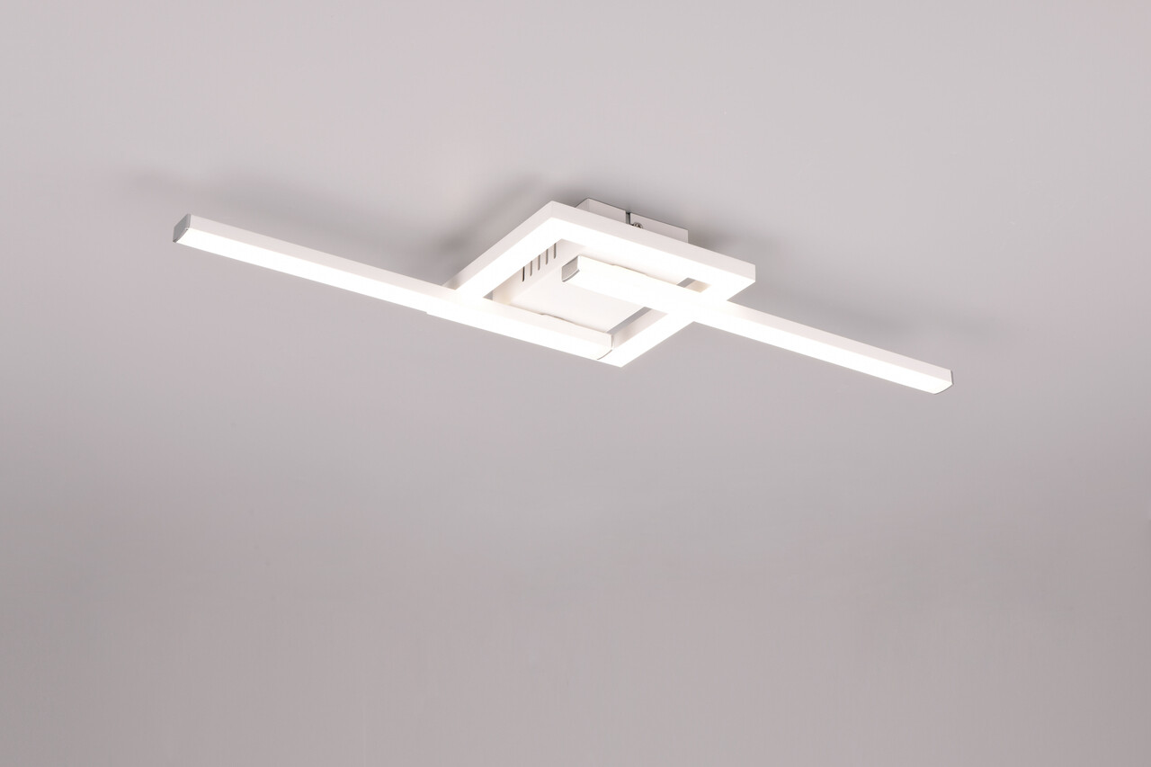 Plafoniera Viale, RL, 54.4x16x5 cm, 17W, 1x SMD, metal, alb mat