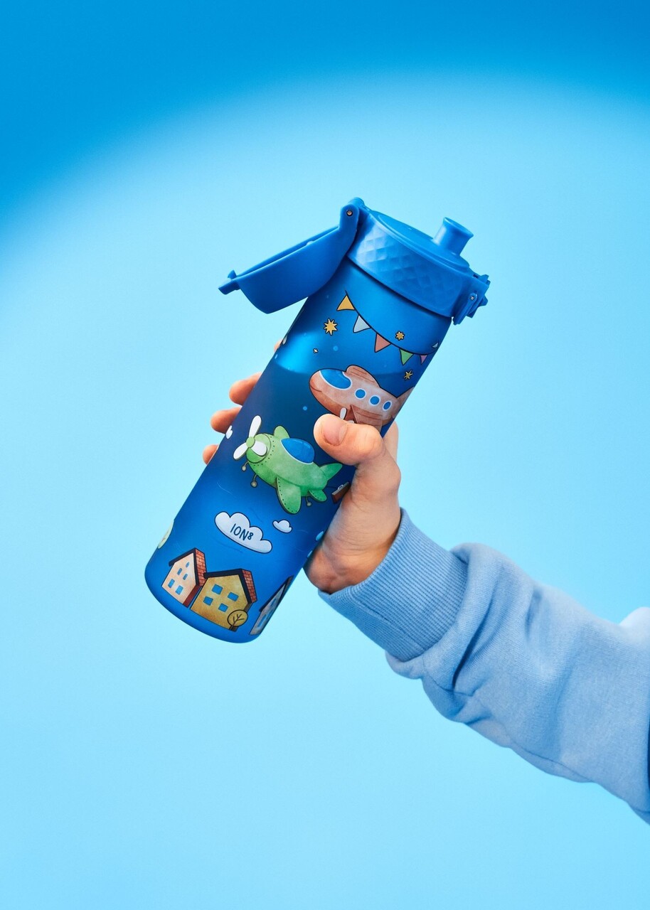 Sticla apa pentru copii Slim, recyclon, 500ml, Airplanes - Ion8 - imagine 5