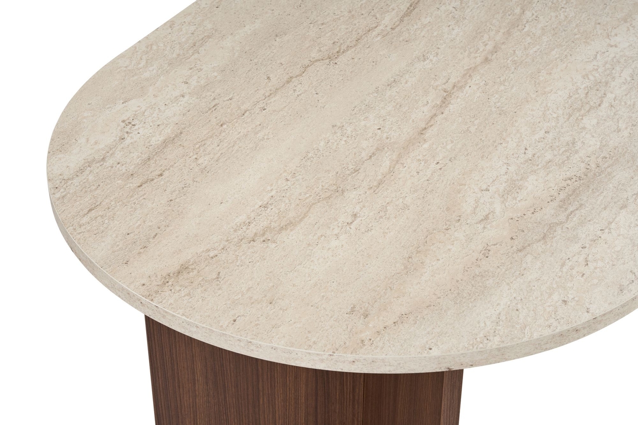 Masa, Nordure, Sablin, 180x75x90 cm, Travertin / Nuc - view 7