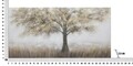 Tablou decorativ Tree Dark - A, Mauro Ferretti, 70x140 cm, pictat manual, canvas/lemn de pin