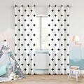Draperie Cross Biala, Fashion Goods, 140x250, poliester, alb/negru