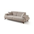 Canapea 3 locuri, Atelier del Sofa, 752EST1145, Lemn de carpen/PAL melaminat, Bej