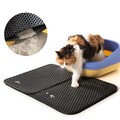 Covoras de litiera pentru pisici Clikatt, Innovagoods, 60 x 43 x 1.5 cm, EVA/poiliester
