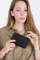 Portofel Gilbert, Laura Ashley, 15x3x10 cm, piele ecologica, negru