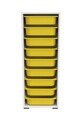 Dulap multifunctional, Estella, Zola 9N, Alb / Galben