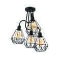 Lustra ELTAP, Bendinni, 60x60x50 cm, 4xE27, 15W, otel, negru