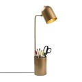Lampa de masa, Pot - 11490, Fulgor, 12 x 27 x 67 cm, 1 x E14, 40W, auriu