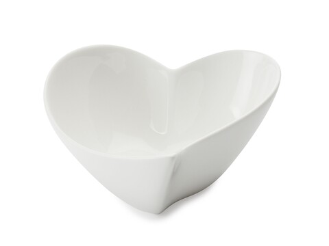 Bol mic pentru servire gustari, Maxwell & Williams, Basics Heart, 14 cm, portelan, alb