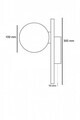 Aplica de perete, Opviq, 263OLY1151, Bej/Alb