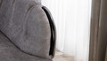 Coltar extensibil dreapta 3 locuri ELTAP, L-048, Lord, 243x180x112 cm, lemn/poliester, gri/negru