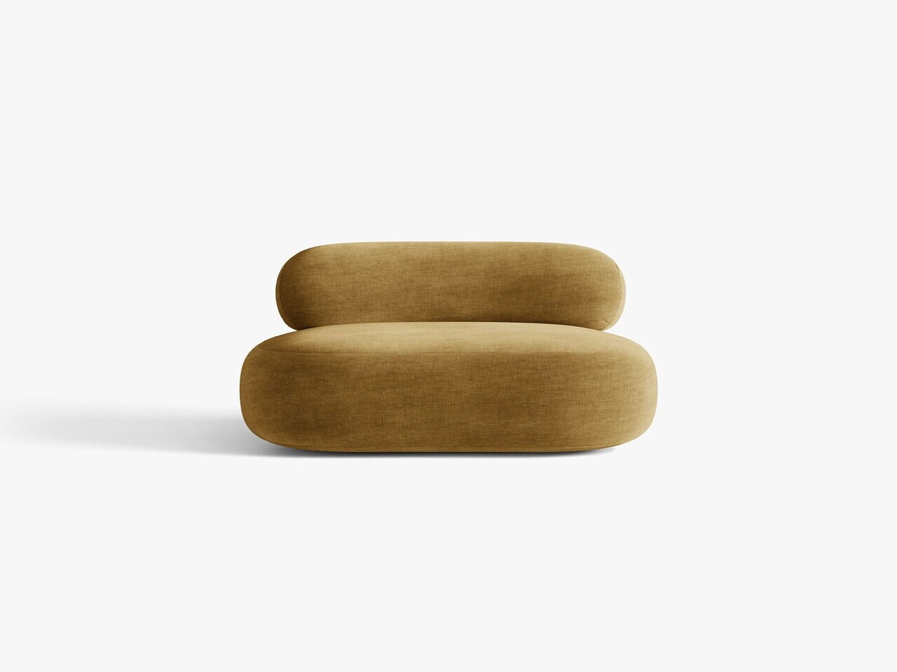 Fotoliu rotativ, Aura, Micadoni Home, 84x91x73 cm, tesatura Chenille, galben mustar — imaginea 2