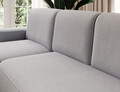 Coltar extensibil stanga 4 locuri ELTAP, Aurumm, 285x180x92 cm, lemn/poliester, gri inchis