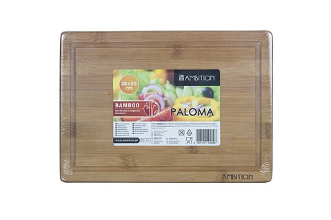 Tocator din bambus paloma, ambition, 28x20 cm