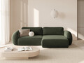 Coltar extensibil reversibil 4 locuri, Tonale, Cosmopolitan Design, 262x149x88 cm, tesatura chenille, verde